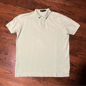 Vintage Polo by Ralph Lauren Polo Shirt Men’s Large USA Made Mint Green 90s